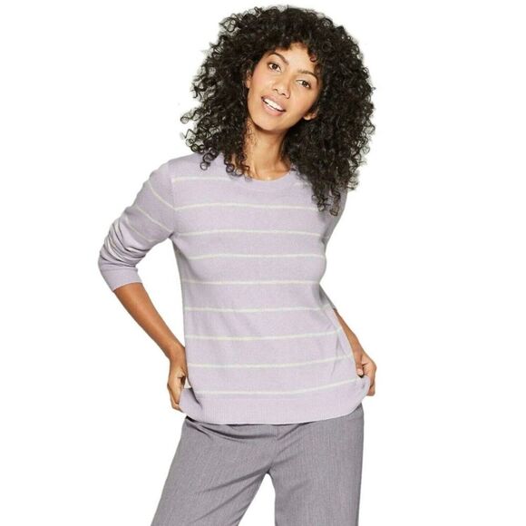 a new day | Striped crew neck sweater, XS - Picture 1 of 12